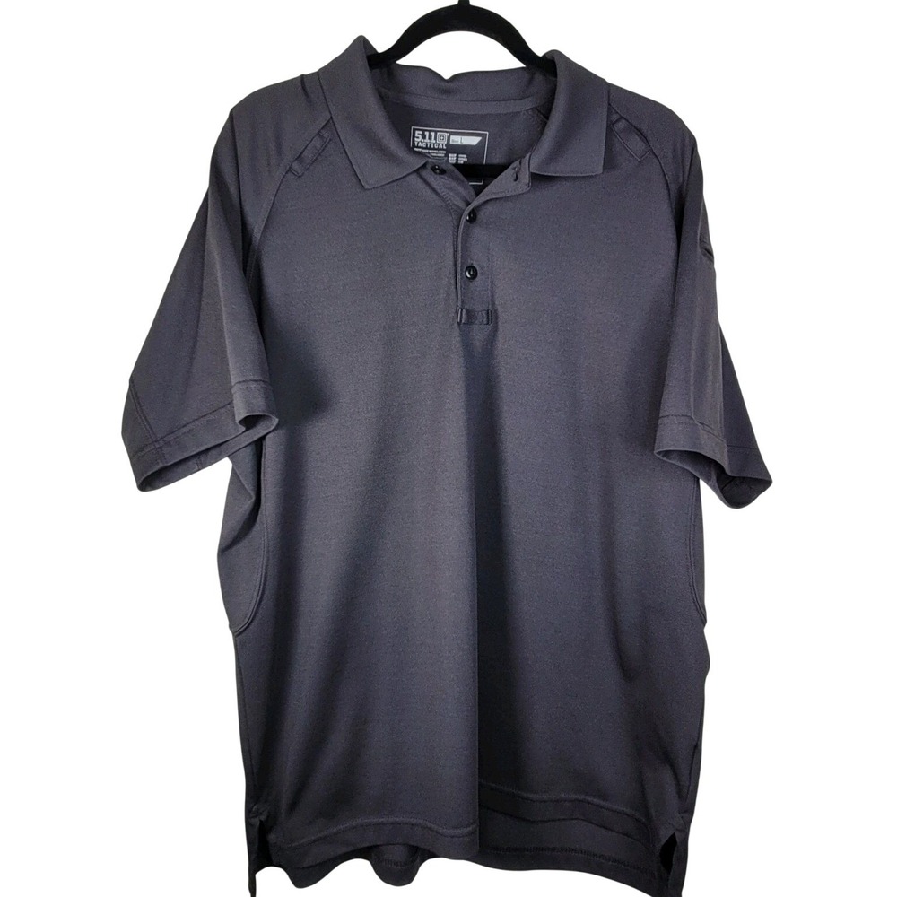 5.11 Tactical Performance Short Sleeve Polo Dark Gray Men's Sz L Gorpcore